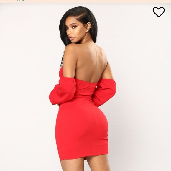 Red Party Dress - Picture 2 of 6